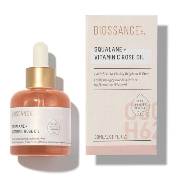 BIOSSANCE SQUALANE + VITAMIN C ROSE FIRMING OIL - BNIB - Picture 1 of 1